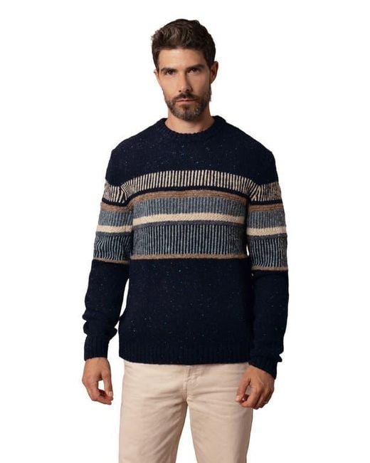 Celtic & Co. Blue Statement Donegal Wool Sweater for men