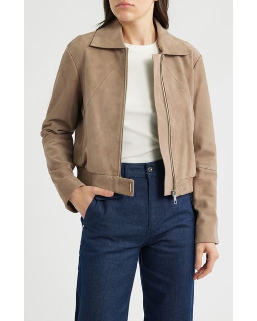Boss Blue Salene Suede Jacket