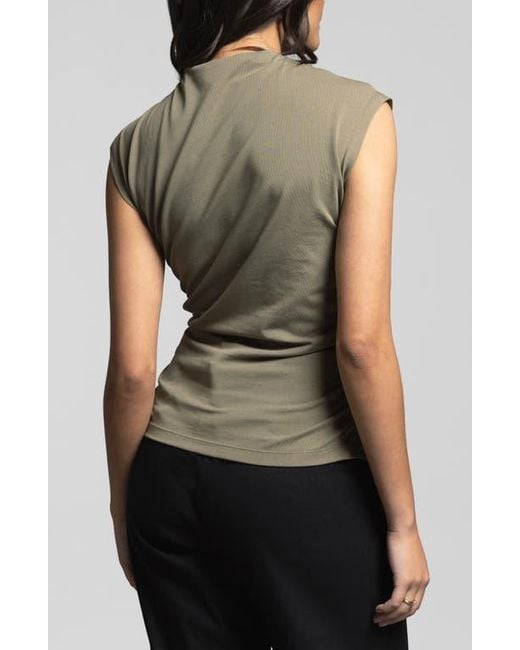 WEEKEND LOS ANGELES Black Simone Stretch Pima Cotton Top