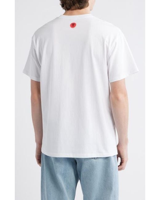 ICECREAM White Opera Graphic T-Shirt for men