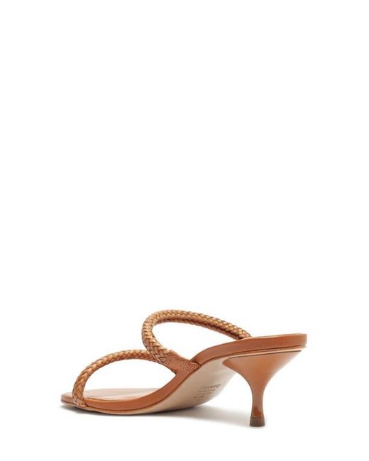 SCHUTZ SHOES Multicolor Taliah Woven Strap Kitten Heel Slide Sandal