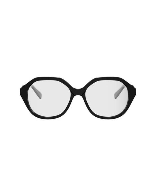 Céline Black 54Mm Geometric Eyeglasses