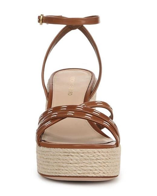 Veronica Beard Multicolor Philene Platform Wedge Sandal