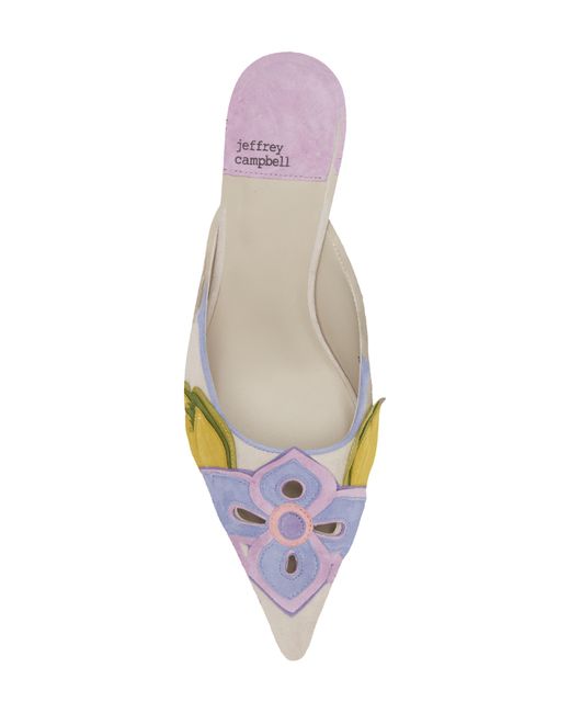 Jeffrey Campbell White Franny Pointed Toe Mule