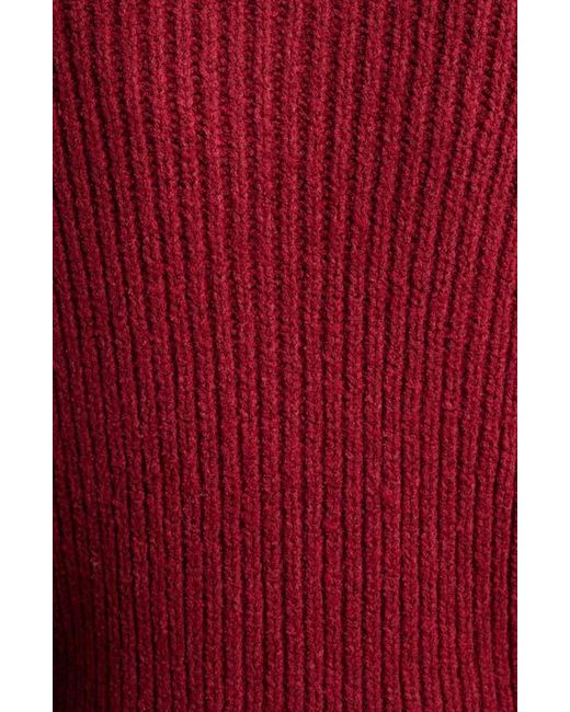 Caslon Red Boxy Cardigan
