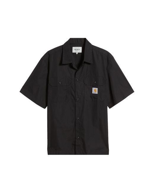 Carhartt Black Craft Short Sleeve Button-up Shirt for men