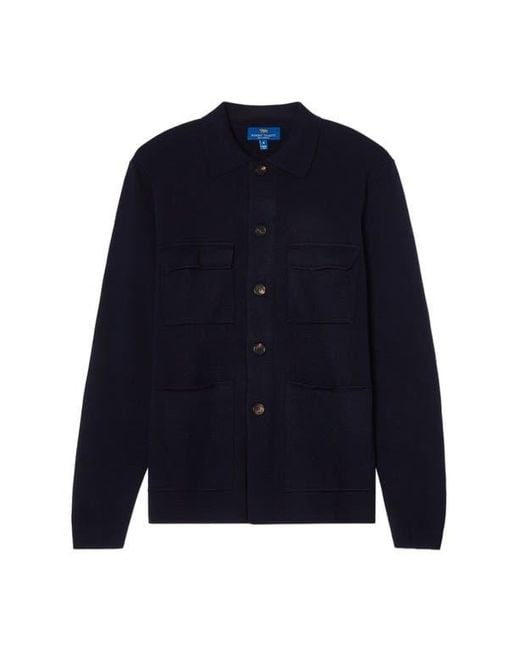 Robert Talbott Blue Landon Sweater Jacket for men