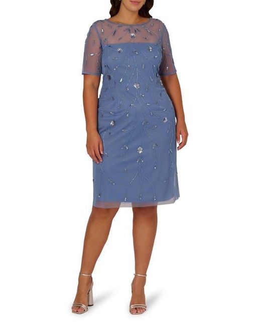 beaded adrianna papell dresses Adrianna Papell Women's Sleeveless Beaded Column Dress - Golden Ray main image 0