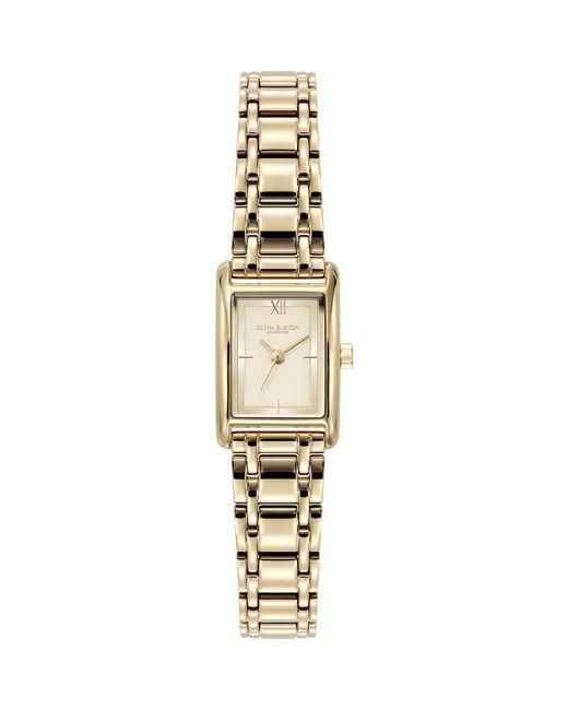 Olivia Burton Metallic Mini Grove Rectangular Bracelet Watch, 16Mm