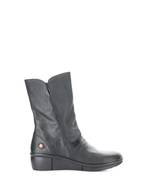 Softinos Black Rott Wedge Boot