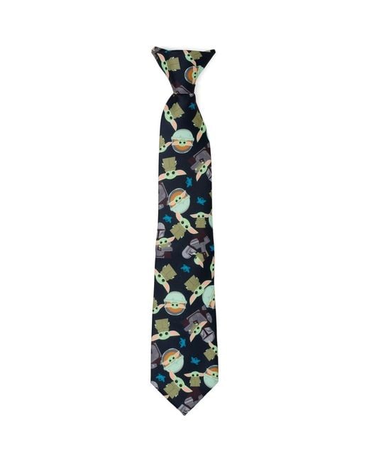Cufflinks Inc. Blue Kids' Star Wars The Mandalorian Clip-On Tie for men