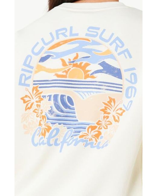 Rip Curl White Dune Dancer Relaxed Sweatshirt