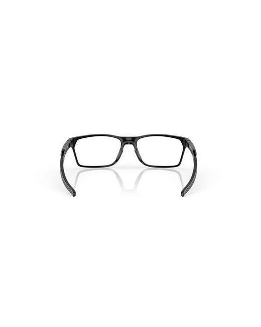 Oakley Black 55Mm Rectangle Optical Glasses for men