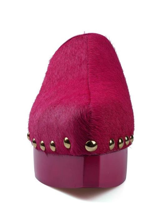 Zigi Pink Faustina Pointed Toe Platform Mule