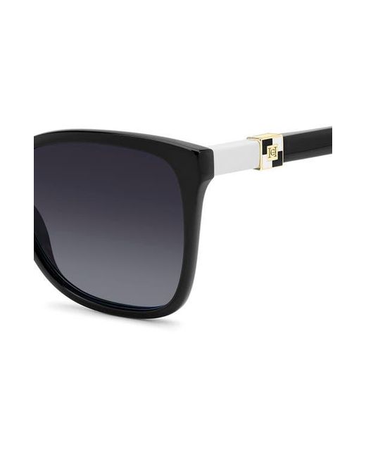 Carolina Herrera Blue Her 56Mm Gradient Rectangular Sunglasses