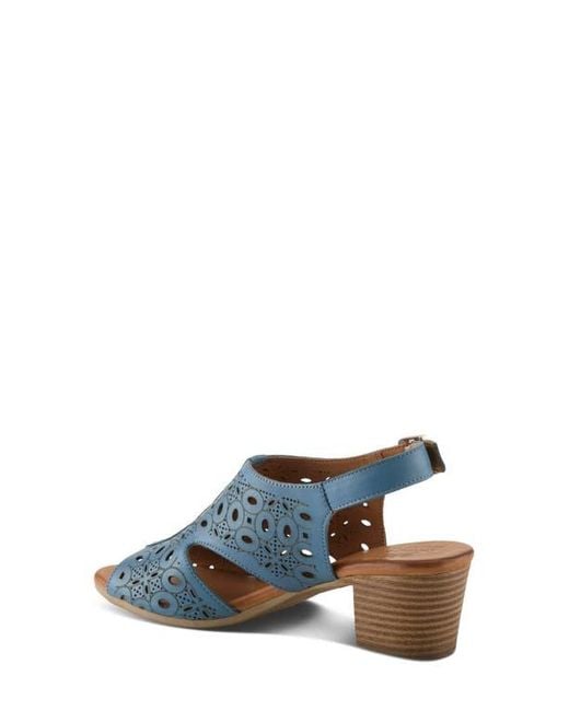 Spring Step Blue Kovach Slingback Sandal