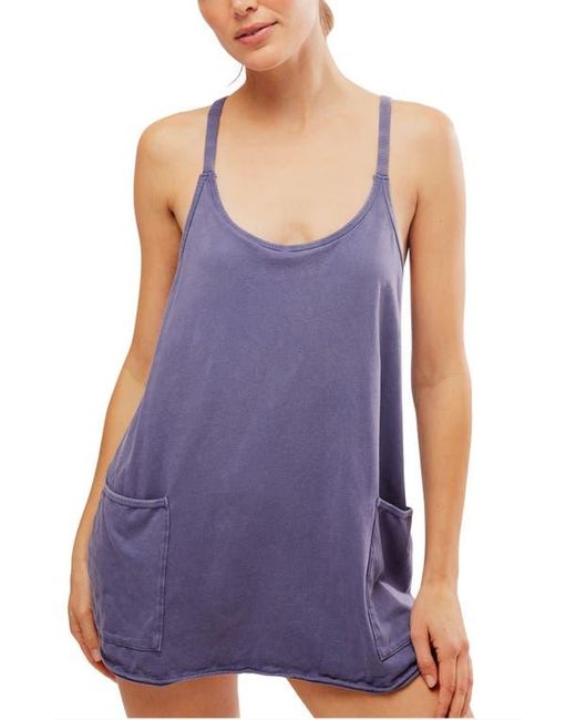 Free People Purple Fp Movement Hot Shot Mini Sport Dress