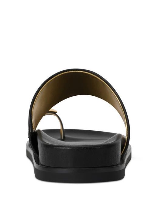 Donna Karan Black Hooper Toe Loop Sandal