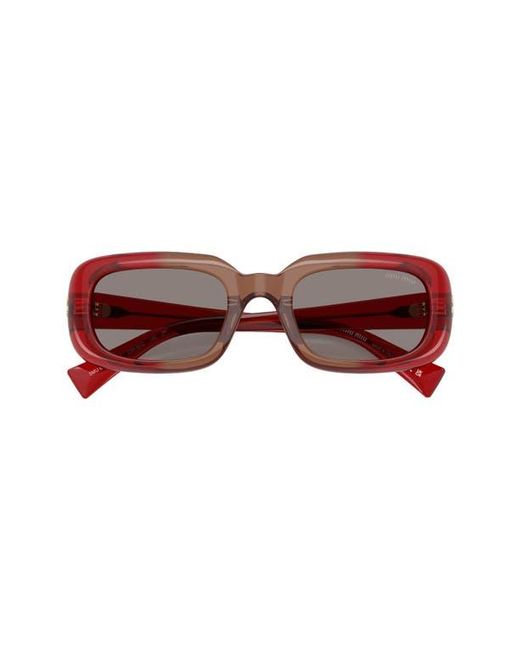 Miu Miu Multicolor 52Mm Rectangular Sunglasses