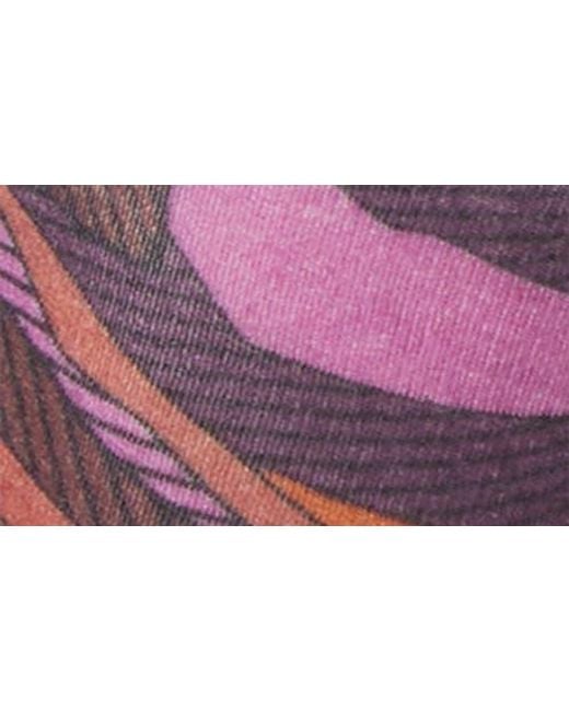 Smartwool Purple Ski Zero Cushion Floral Knee High Socks