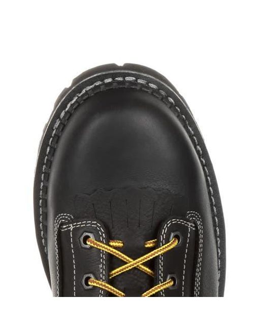 Georgia Boot Black Amp Lt Logger Composite Toe Waterproof Work Boot for men
