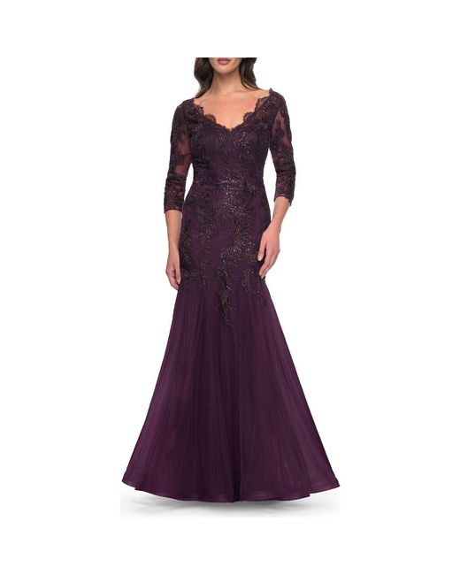 purple prom dress with black lace Sweetheart Neck Short Purple Prom Dress with Black Lace, Short Purple –  morievent main image 1