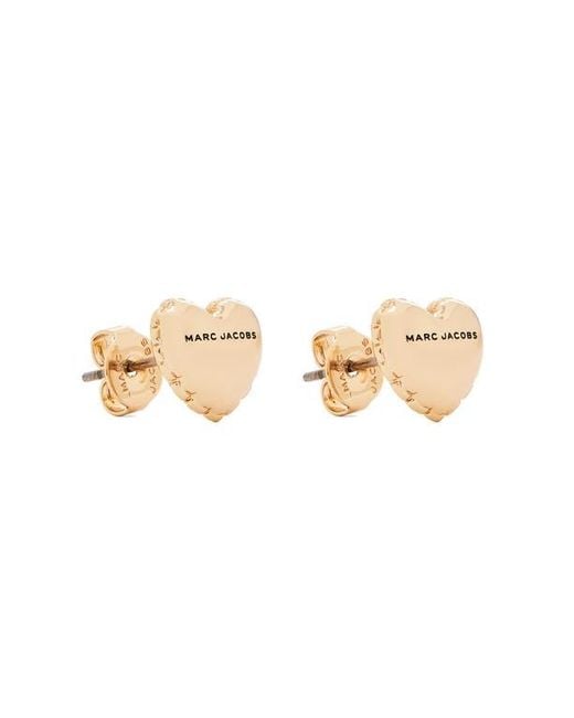 Marc Jacobs Metallic Micro Heart Balloon Stud Earrings