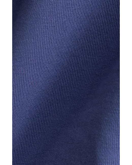 New Balance Blue French Terry Crop Zip Hoodie