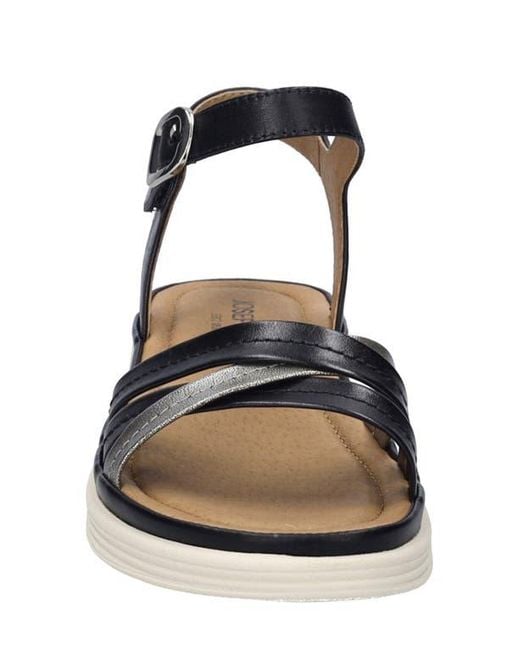 Josef Seibel White Sevran Ankle Strap Platform Wedge Sandal