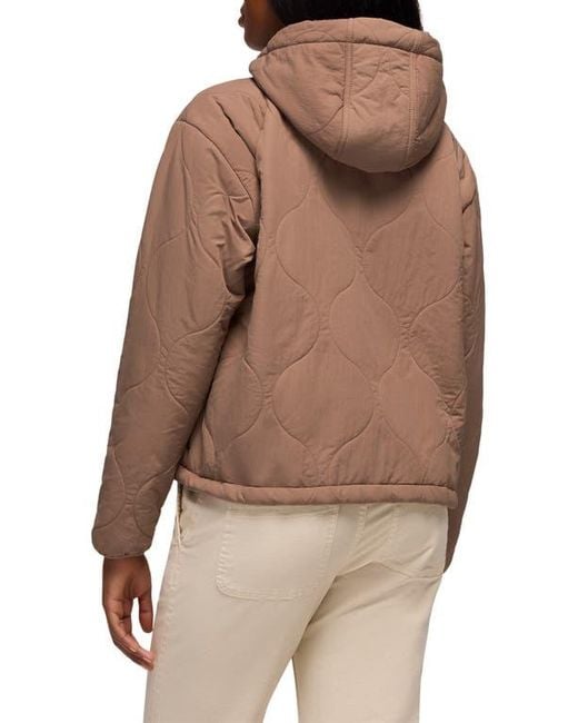 Prana Brown Encinitas Quilted Jacket