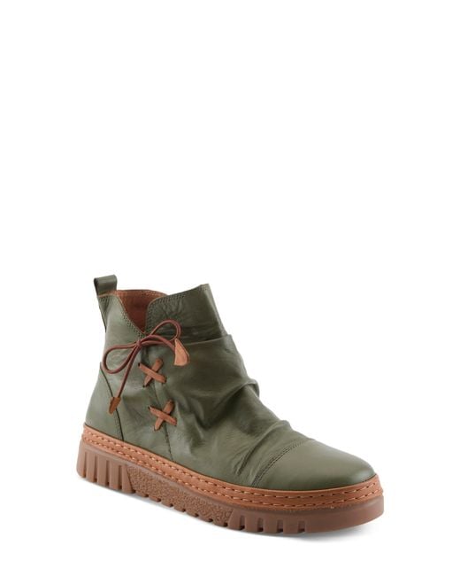 Spring Step Green Vandis Bootie