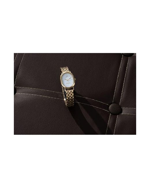 MVMT Metallic Carmel Oval Watch, 25Mm