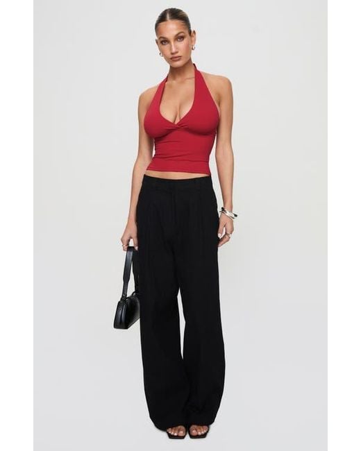 Princess Polly Red Whimsy Halter Top