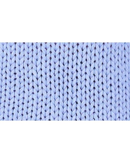 Vince Camuto Blue Seam Open Stitch Sweater