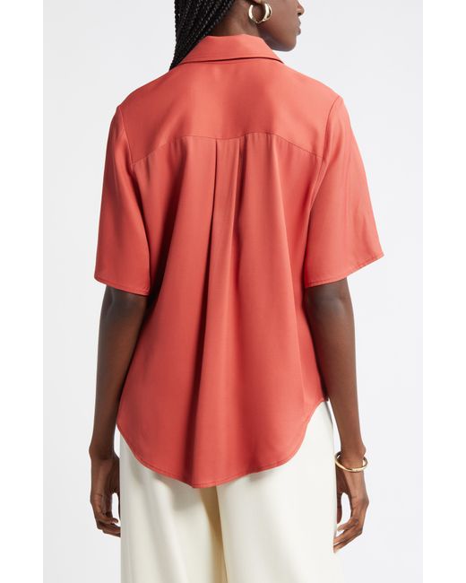 Nordstrom Red Utility Shirt