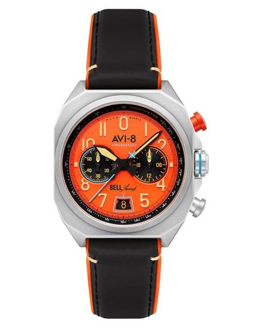 AVI-8 Black Bell X-1 Machbuster Chronograph Watch, 41Mm for men