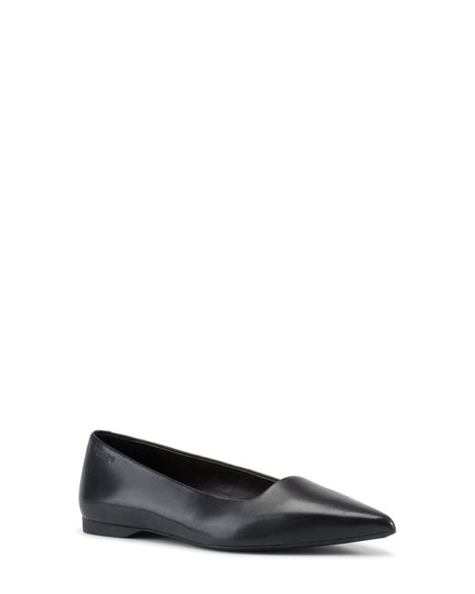 Vagabond Black Hermine Pointed Toe Flat