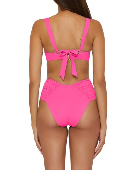 Becca Pink Color Code Underwire Bikini Top