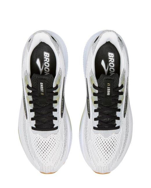 Brooks White Ghost 17 Running Shoe for men