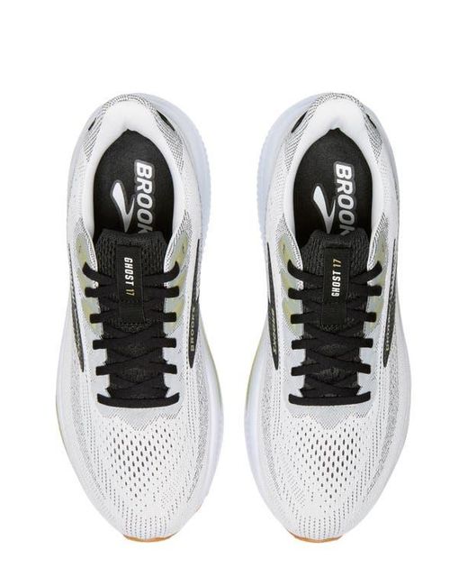 Brooks White Ghost 17 Running Shoe for men