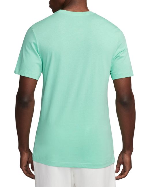 Nike Green Jumpman Embroidered T-shirt for men
