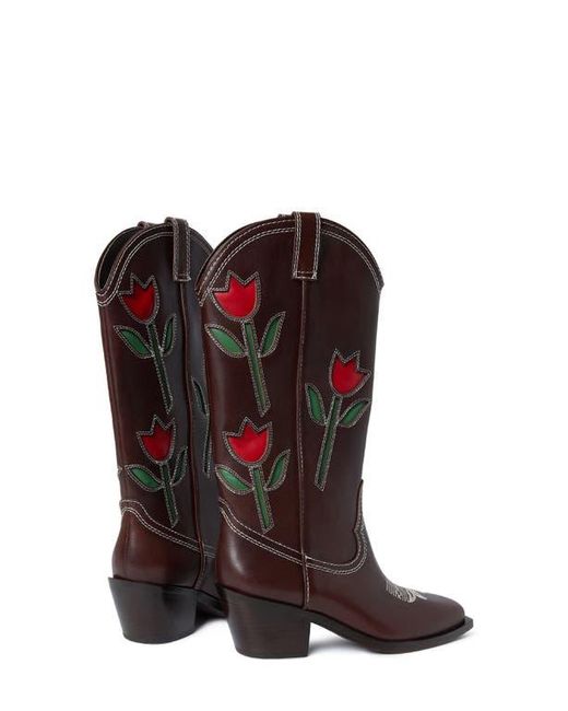 Loeffler Randall Brown Wilder Western Boot