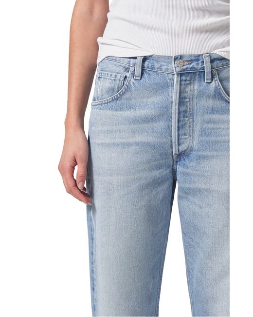 Citizens of Humanity Blue Dahlia Relaxed Bow Leg Jeans