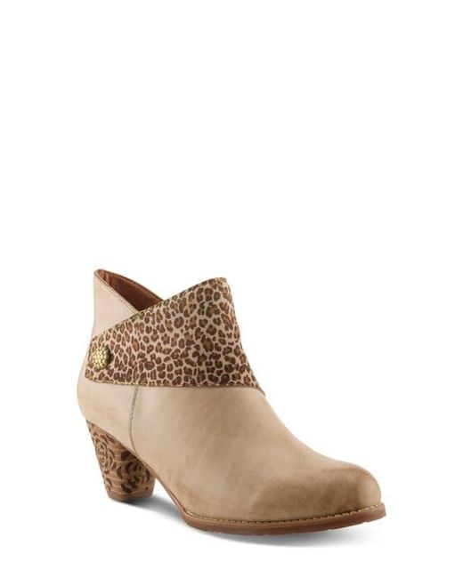 Spring Step Brown Here Kitty Bootie