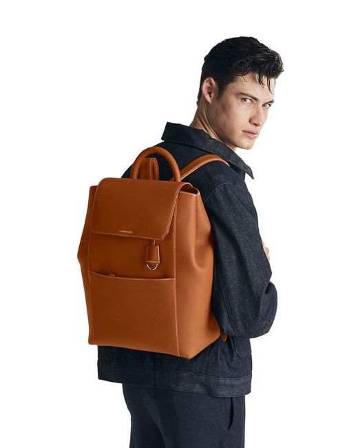 Maison De Sabre Brown Large Leather Soft Backpack