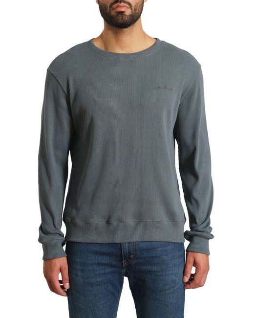 Jared Lang Gray Long Sleeve Cotton Rib T-shirt for men