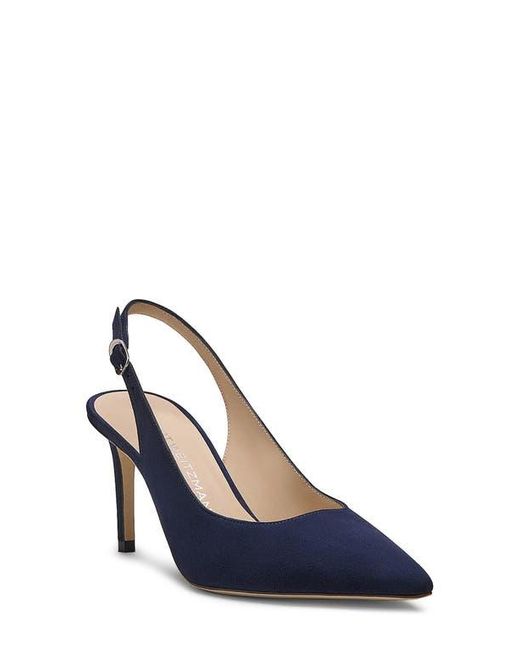 Stuart Weitzman Blue Stuart Power Slingback 75 Pump