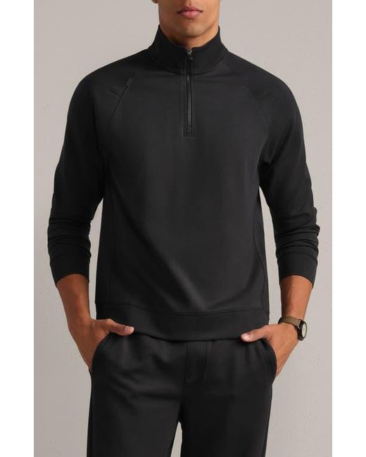 Rhone Black Dreamstate Quarter Zip Pullover for men