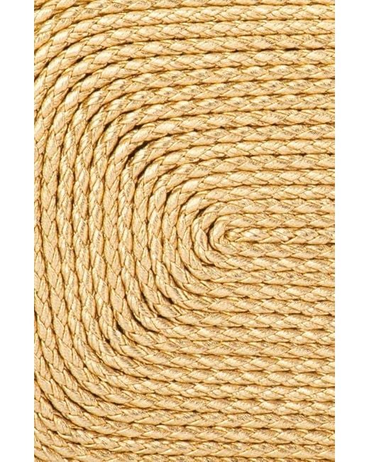 Olga Berg Metallic Martina Rope Clutch