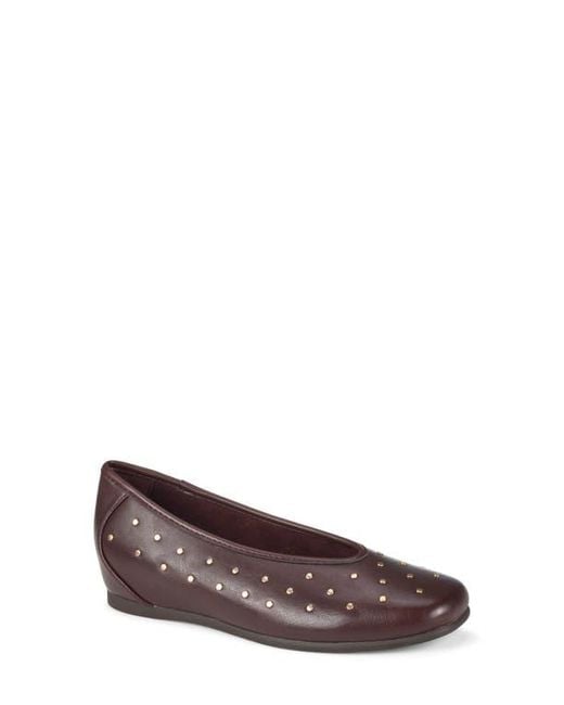 BareTraps Brown Ryalie Studded Flat